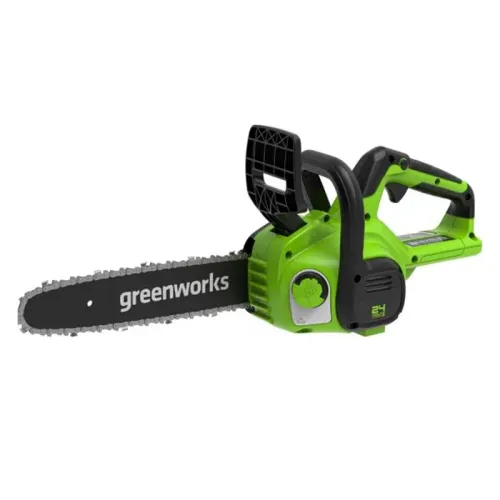 Пила аккумуляторная цепная Greenworks 25 см 24V G24CS25 2007707UA, с АКБ на 2 А*ч и ЗУ